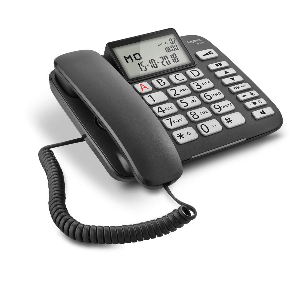 Gigaset DL580 Téléphone filaire Noir [Version Française]