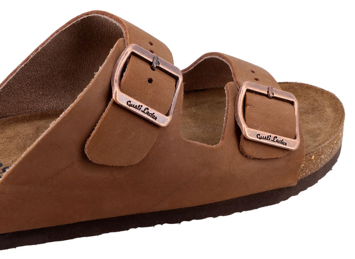 Gusti Sandale Leder - Celina Schuhe Ledersandale Lederschuhe Damen Braun Leder