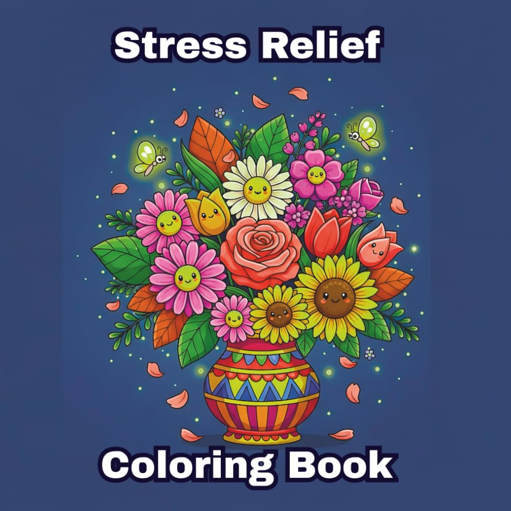 Tiny Garden Friends: Stress Relief Coloring Book