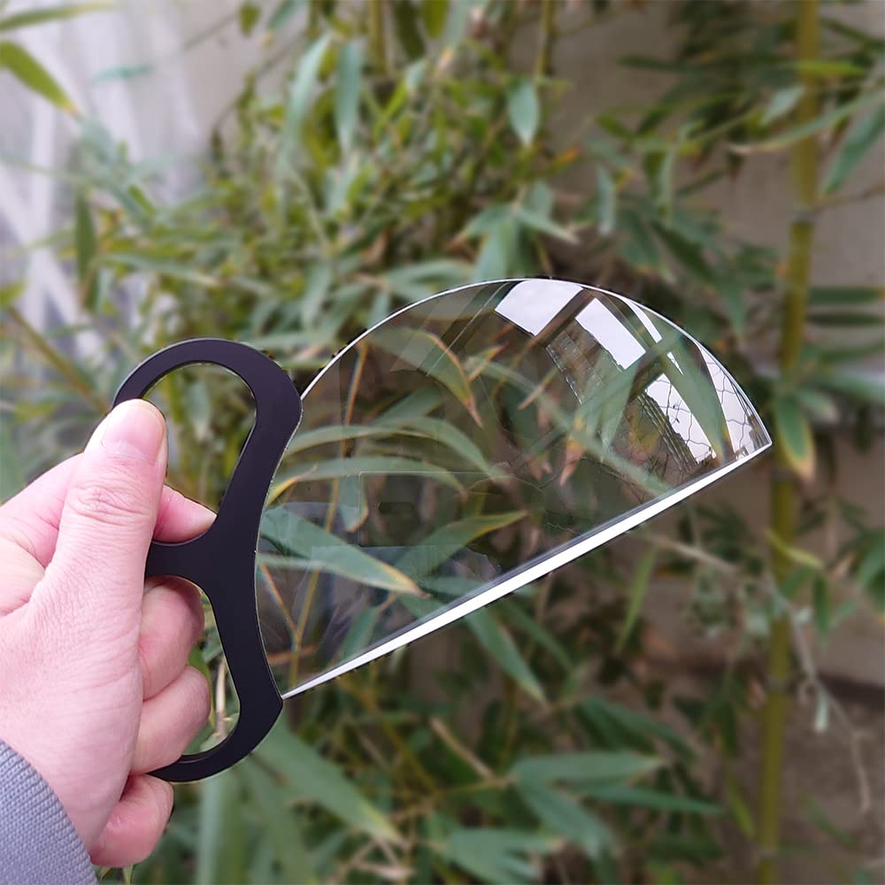 NEEWER 79mm Filtre à Effet Dioptrique Divisé, Filtre à Prisme Demi-dôme Avec Poignée, 1/4" Trou De Vis Pour Petit Trépied, Verre Cristal Optique BK9 Semi-Circulaire Pour Flou De Premier Plan