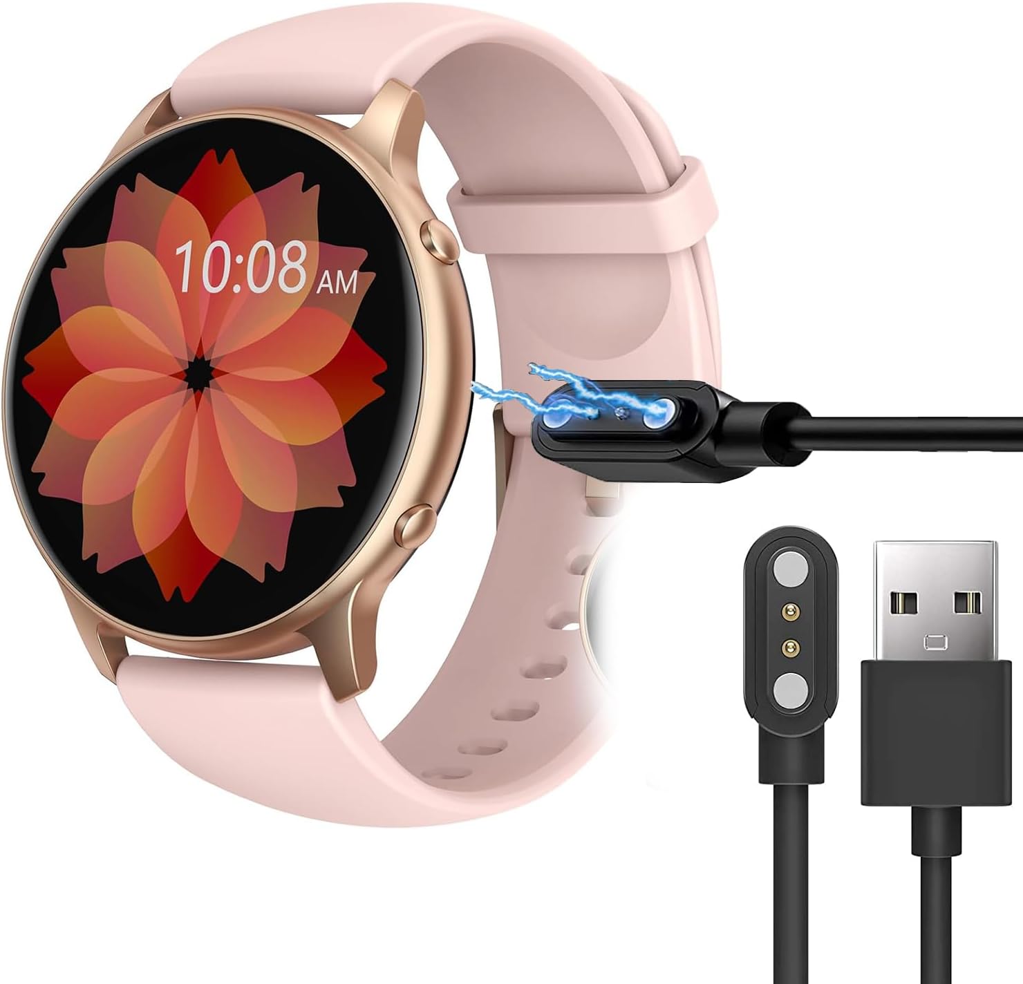 Blueshaweu Câble de charge compatible avec LIGE Smart Watch 1,96 ST17