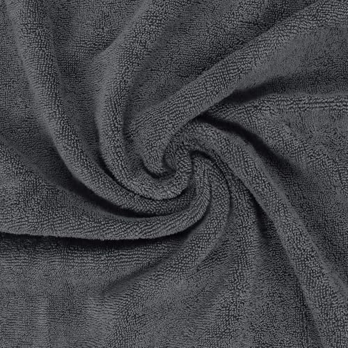 Image of Utopia Towels 8 Piece Luxury Towel Set - Majestic Plush, Super Absorbent & Quicker-to-Dry, Thick 100% Ring Spun Cotton Towels for Bathroom, Spa & Hotel - 2 Bath, 2 Hand, 4 Washcloths, Grey
