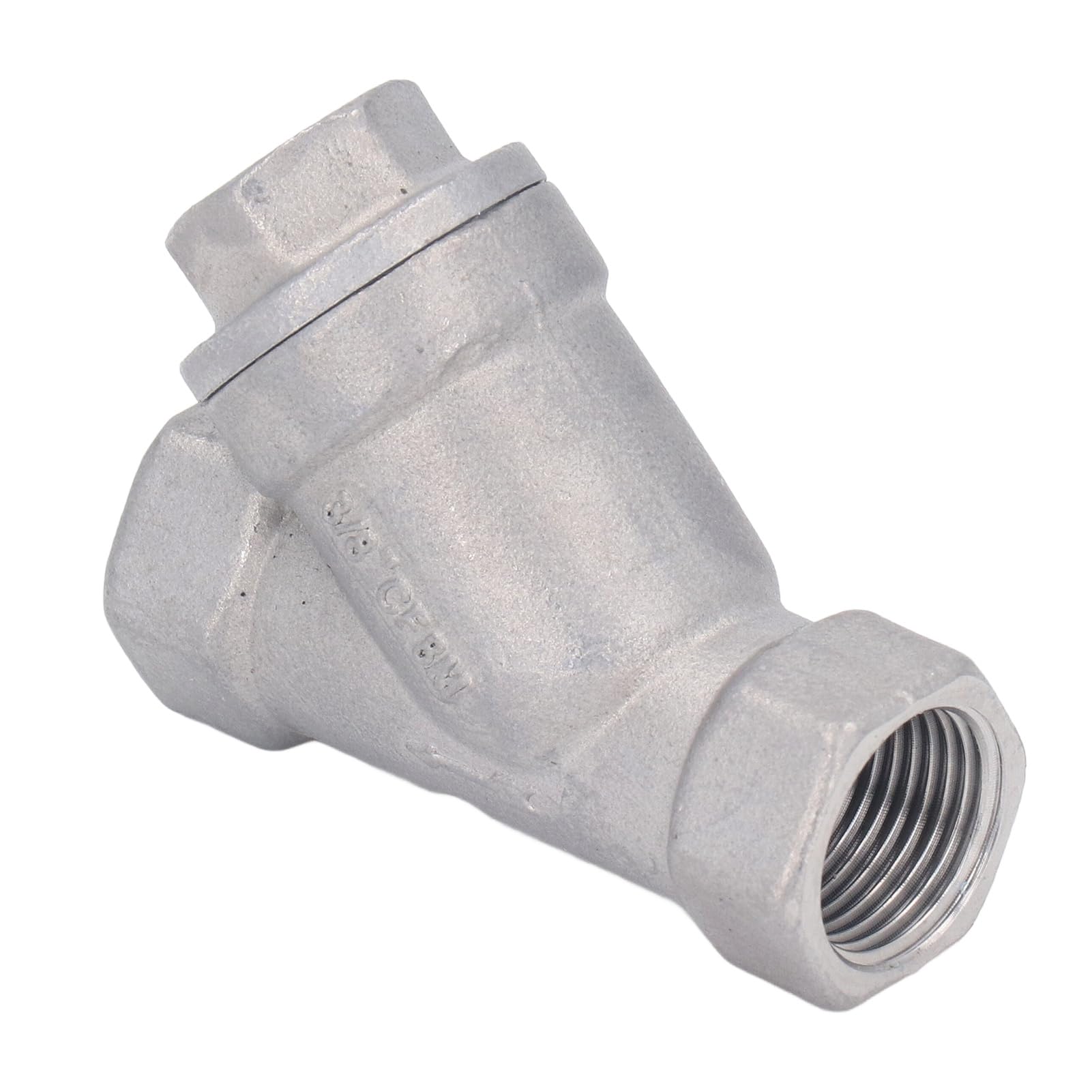 Filtro tipo Y de acero inoxidable 304, rosca hembra 3/8 pulgadas DN10 para agua, aceite y gas