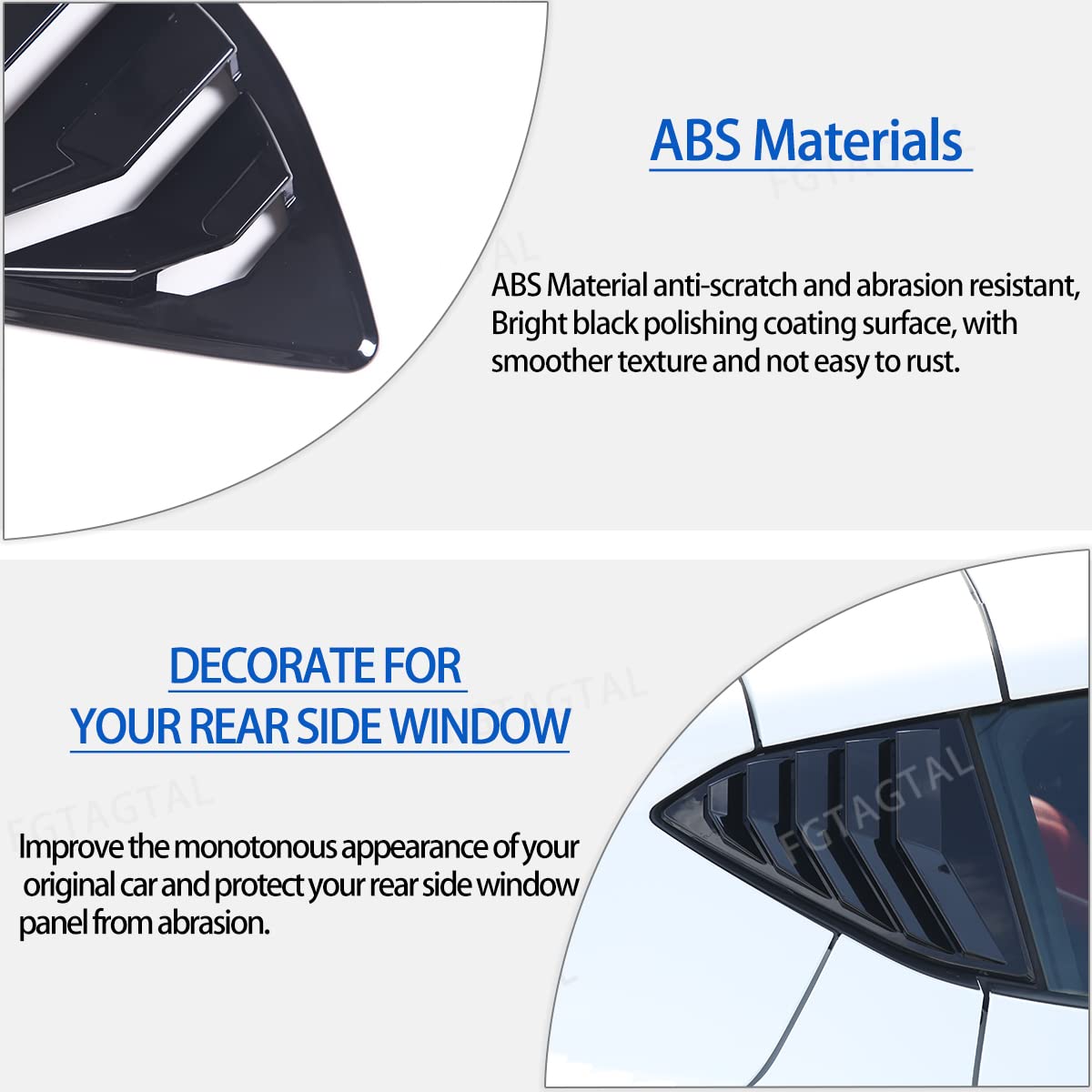 Corvette C8 Window Louvers Daeiclru Rear Side Window Louvers For ...