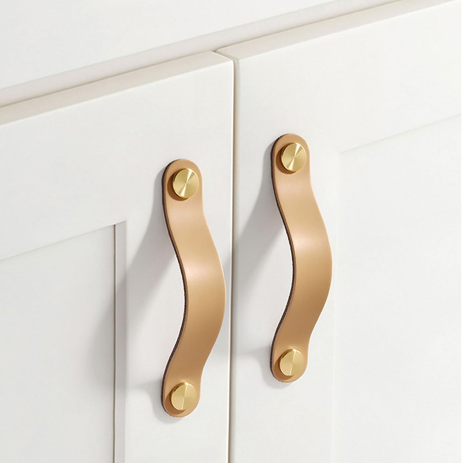 10 Pezzi Maniglie Per Mobili In Pelle, Manigliee Per Porte In Pelles, Mobili Con Maniglies In Pellee, Pomelli Per Mobili In Pelle Pu, Raffinati Accessori Per La Decorazione, Con Accessori a Vite