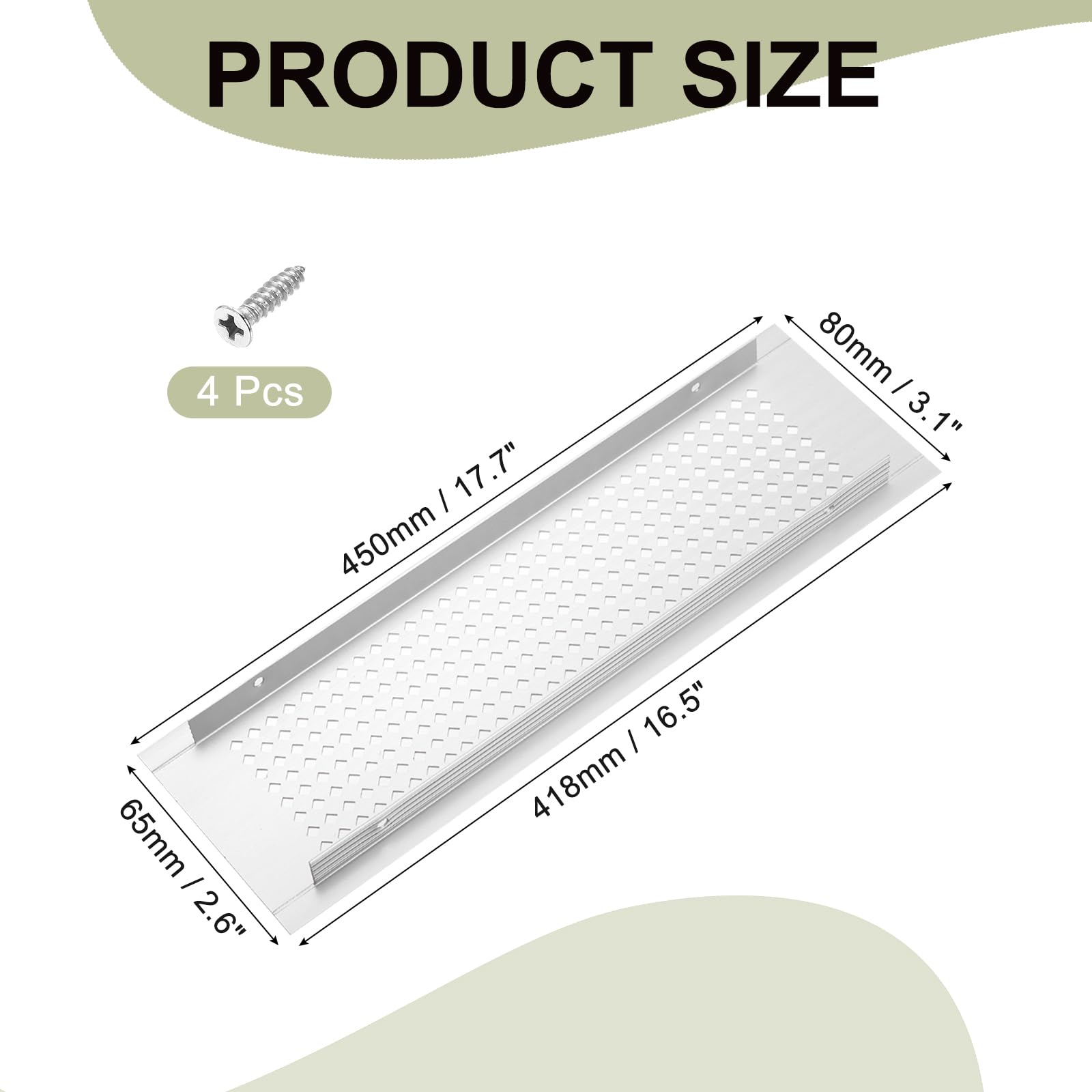 PATIKIL 18 x 3 Inch Door Air Vent Cover - Image 2