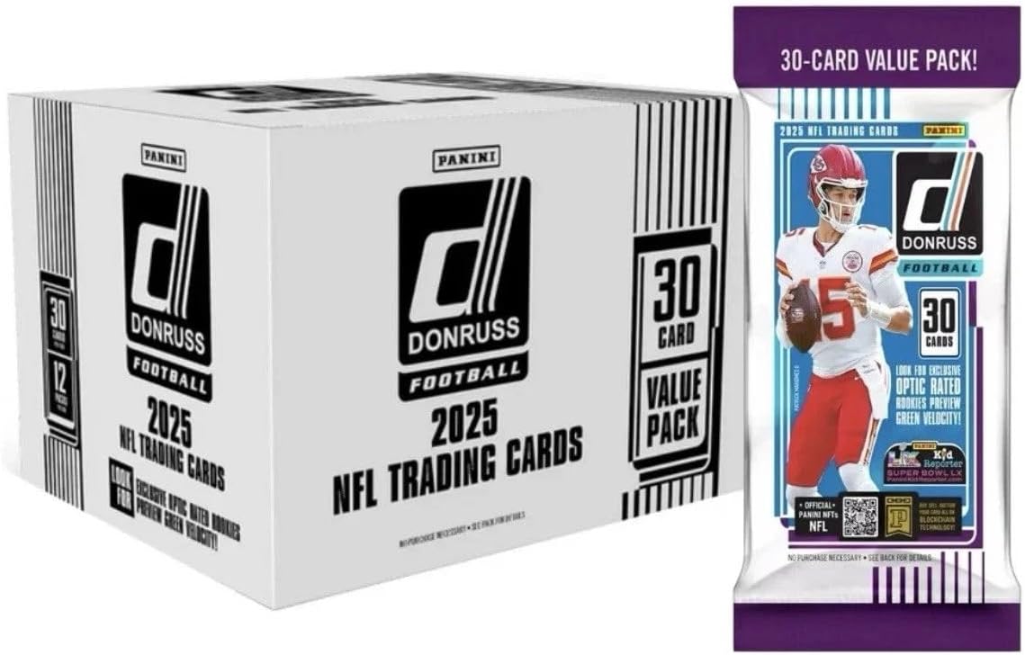 2025 Panini Donruss Football CELLO/VALUE box (12 pks/bx)