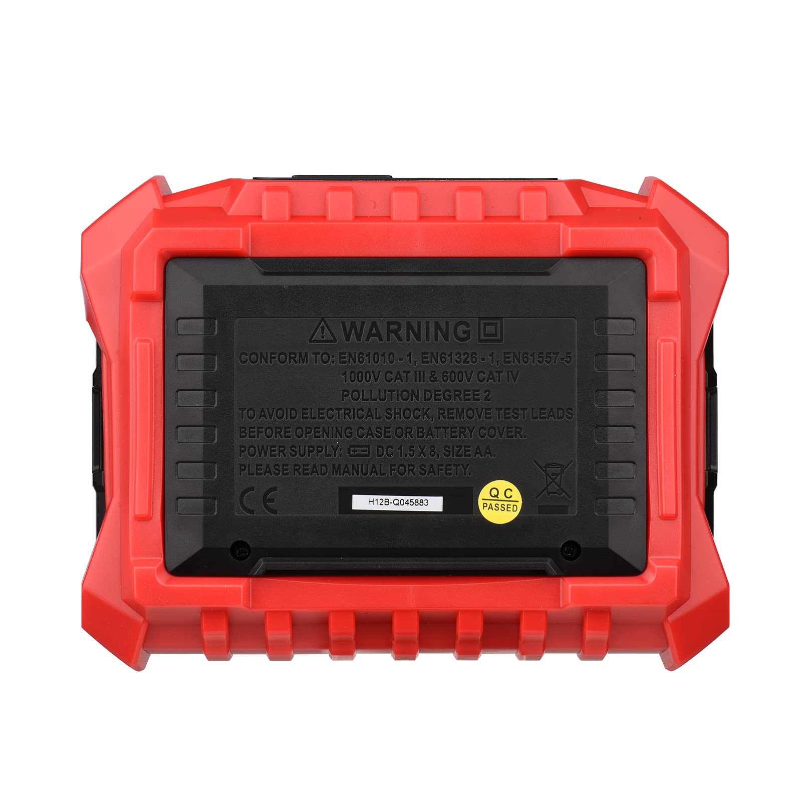 Irfora HT5910 Medidor de Resistencia Digital LCD de 4,7 Pulgadas Probador de Interfaz a Tierra RCD/Probador de Bucle 1000 Almacenamiento de Datos Megohmímetro Voltímetro con Retroiluminación