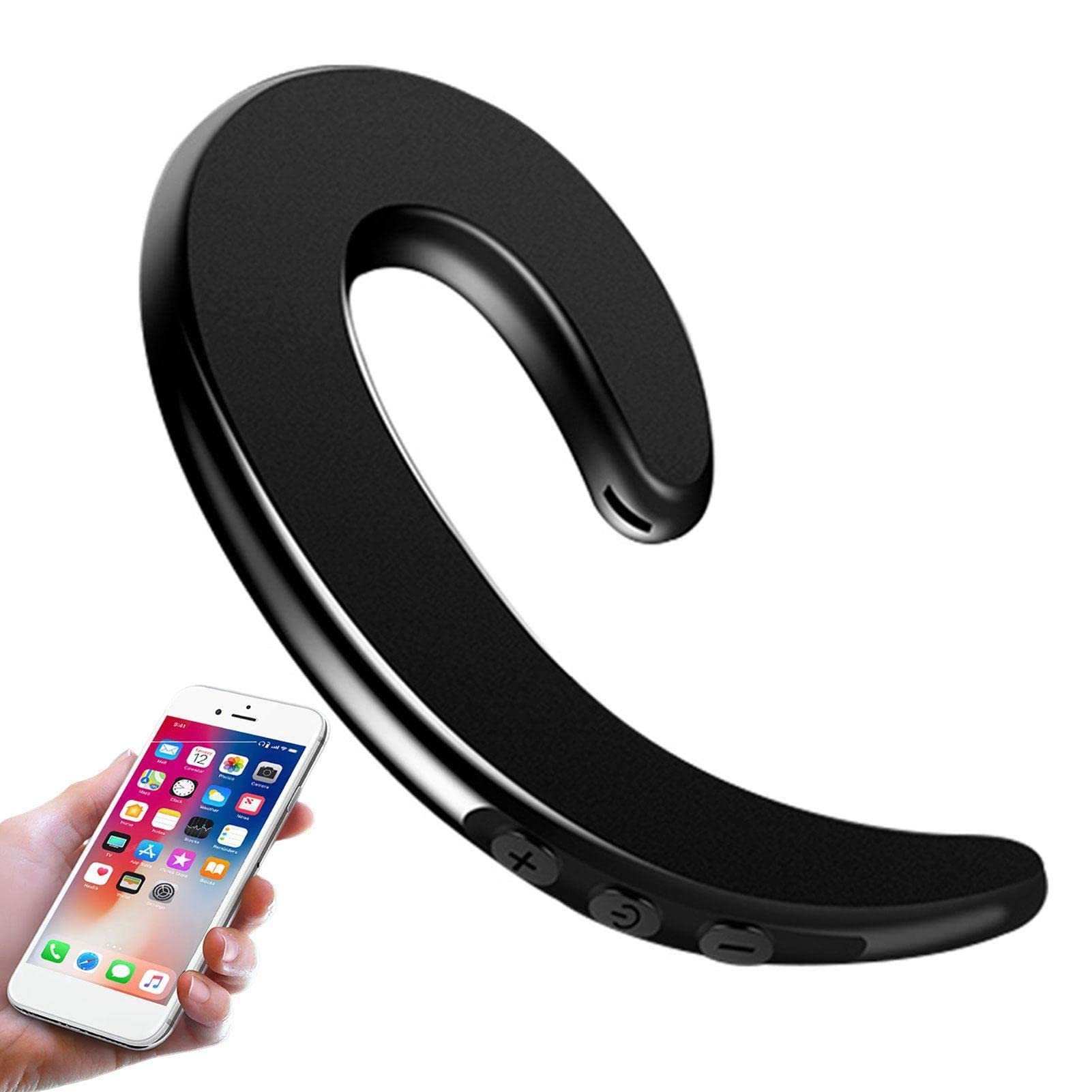 VENTDOUCEOver the Ear Earbuds - Noise Cancelling Waterproof Wireless Headphones with Ear Hook,Lightweight Workout Headphones for Sports Music Conference Phone Calls