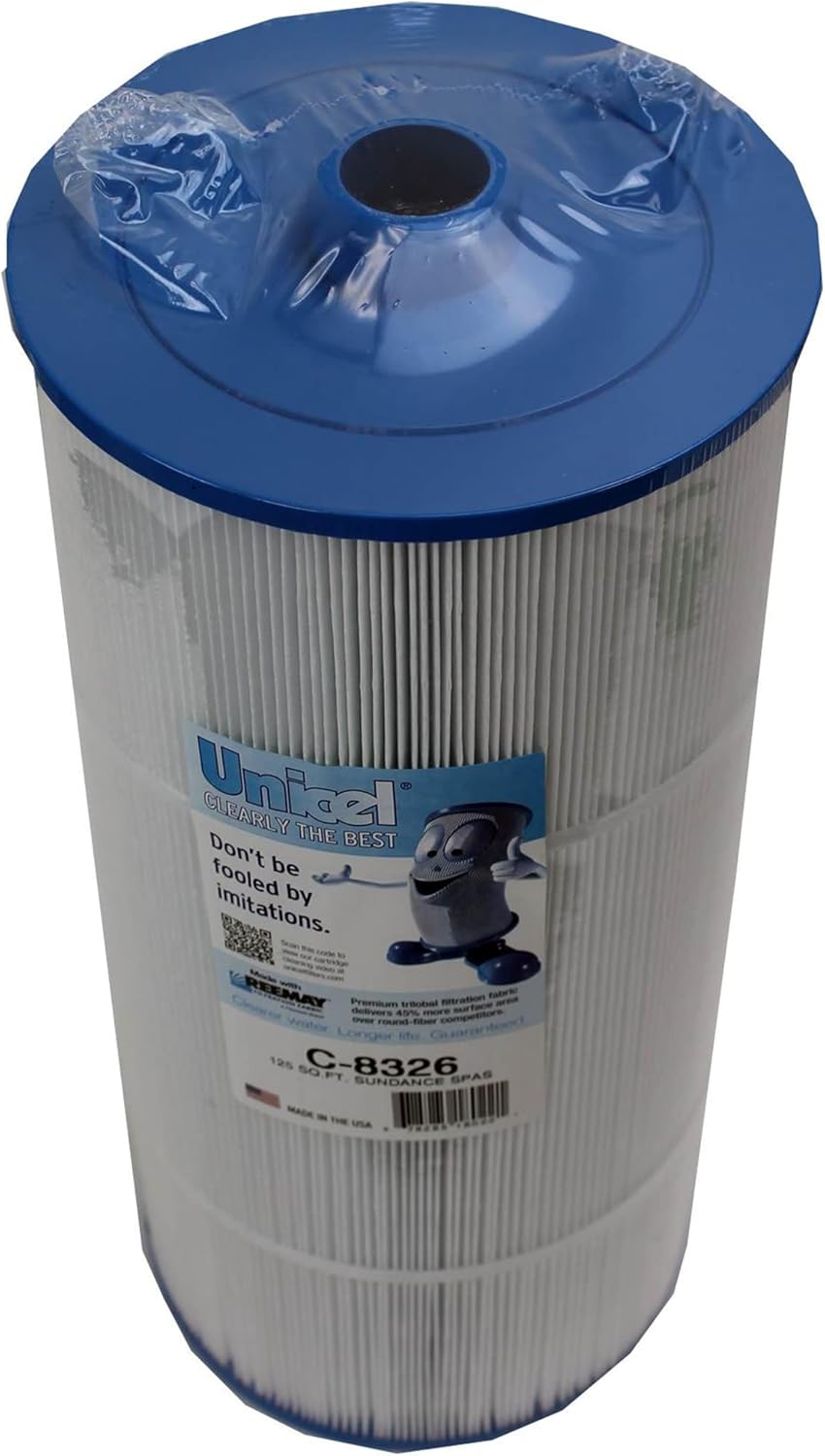 Unicel C-8326 125 Square Foot Media Replacement Hot Tub Spa Filter Cartridge with 199 Pleats, Compatible with Sundance Spas