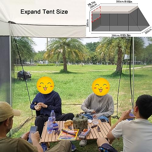 Carpa para coche tailgate WOLWES para camping y SUV miniatura 4