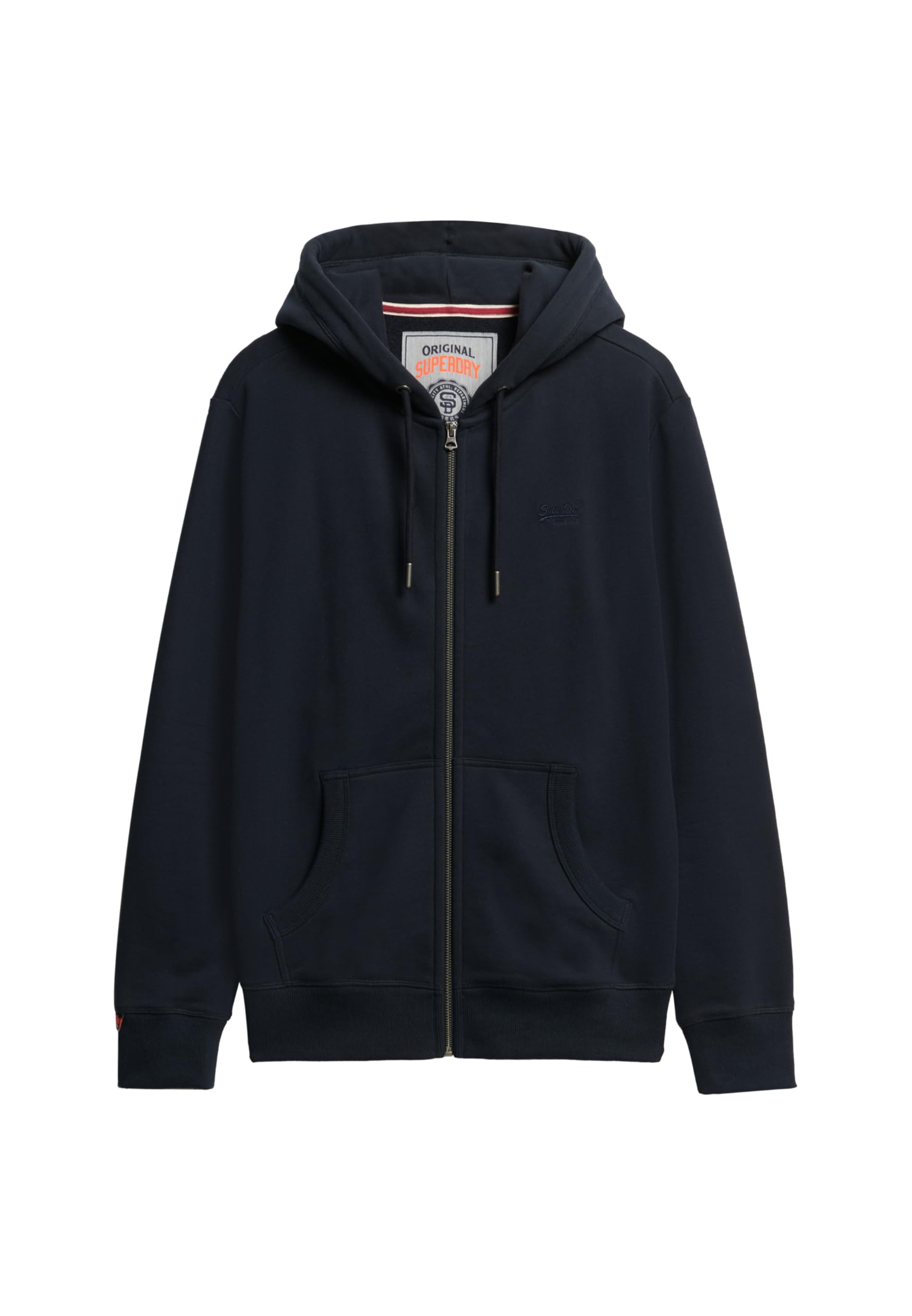 Superdry Unisex Essential Logo Zip Hoodie Hb Sweatshirt, Eclipse Navy, XL