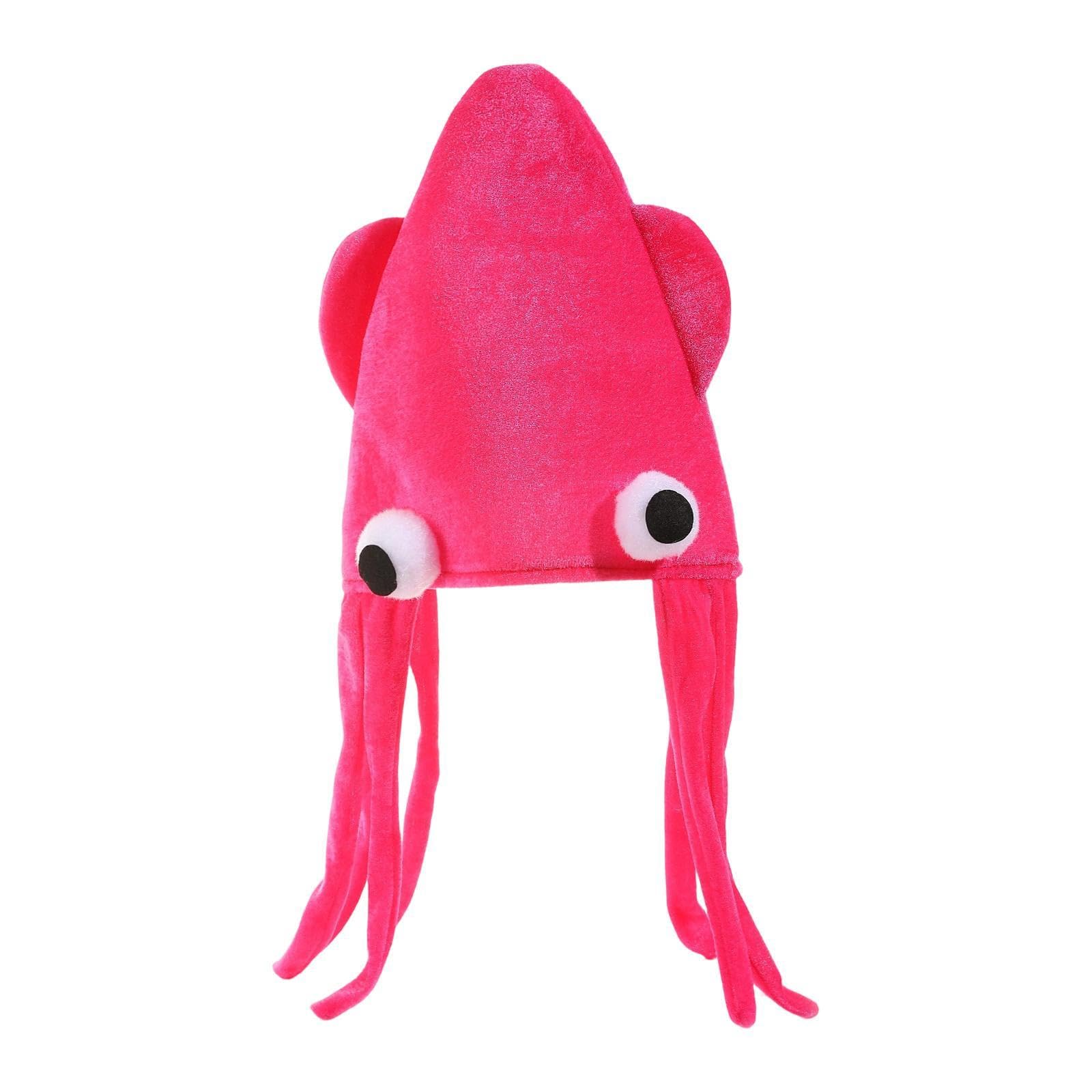 LOVIVER Squid Hat Costume Cosplay Accessory for Festival Fancy Dress Christmas Dress up, Pink