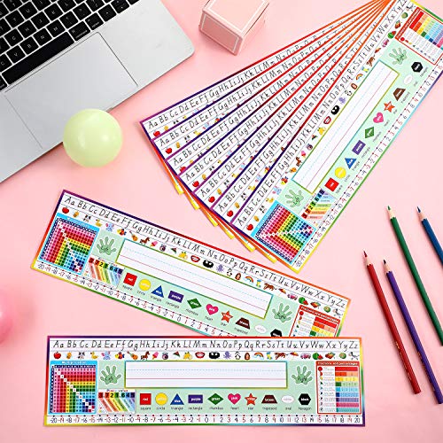 36 Pieces Desk Name Tags Multipurpose Manuscript Name Plates Alphabet