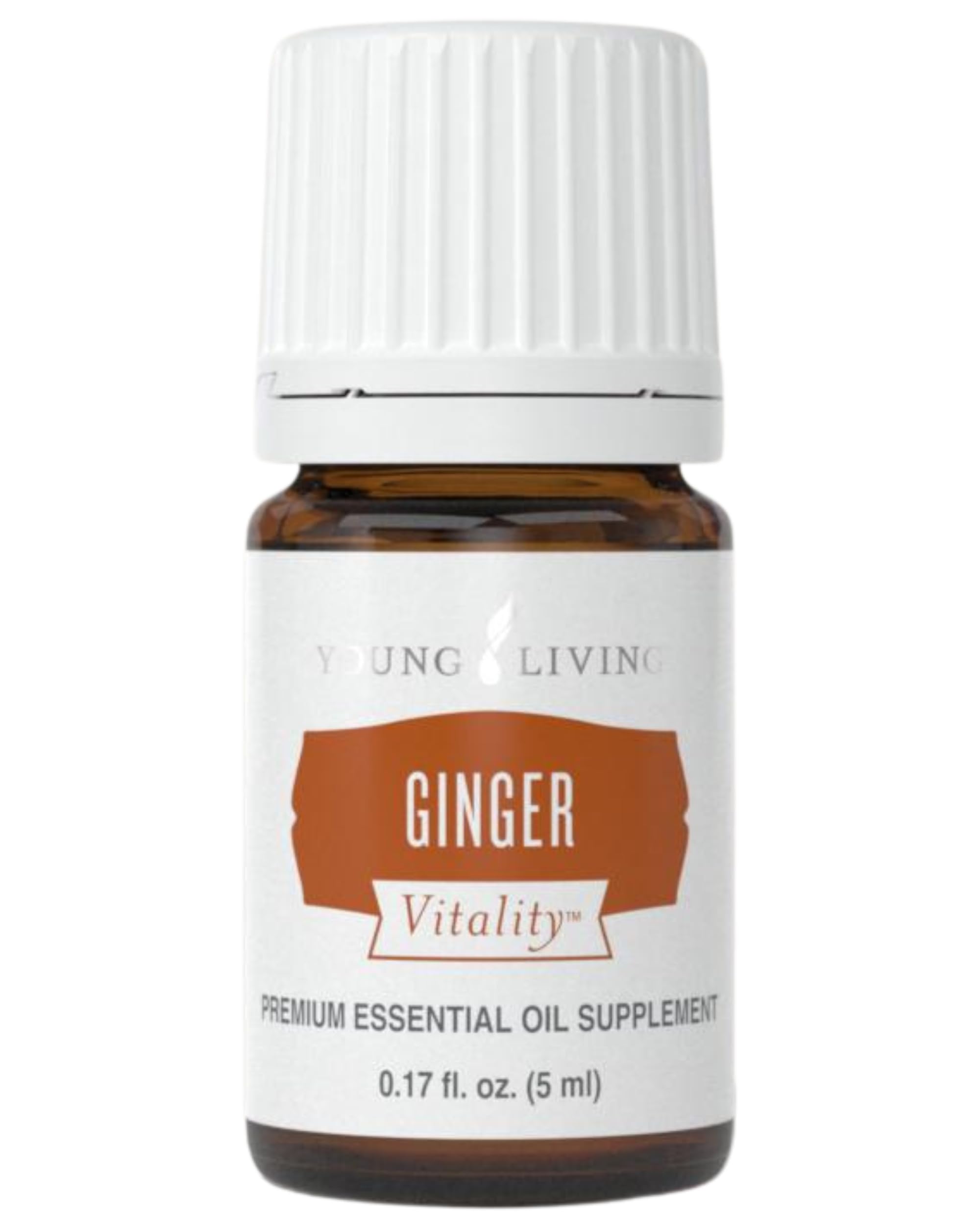 Young Living Ginger Vitality Essential Oil 5ml - Spicy Flavor Enhancer for Sweet and Savory Dishes - Digestive System Support - Culinary Aromatherapy for Cooking