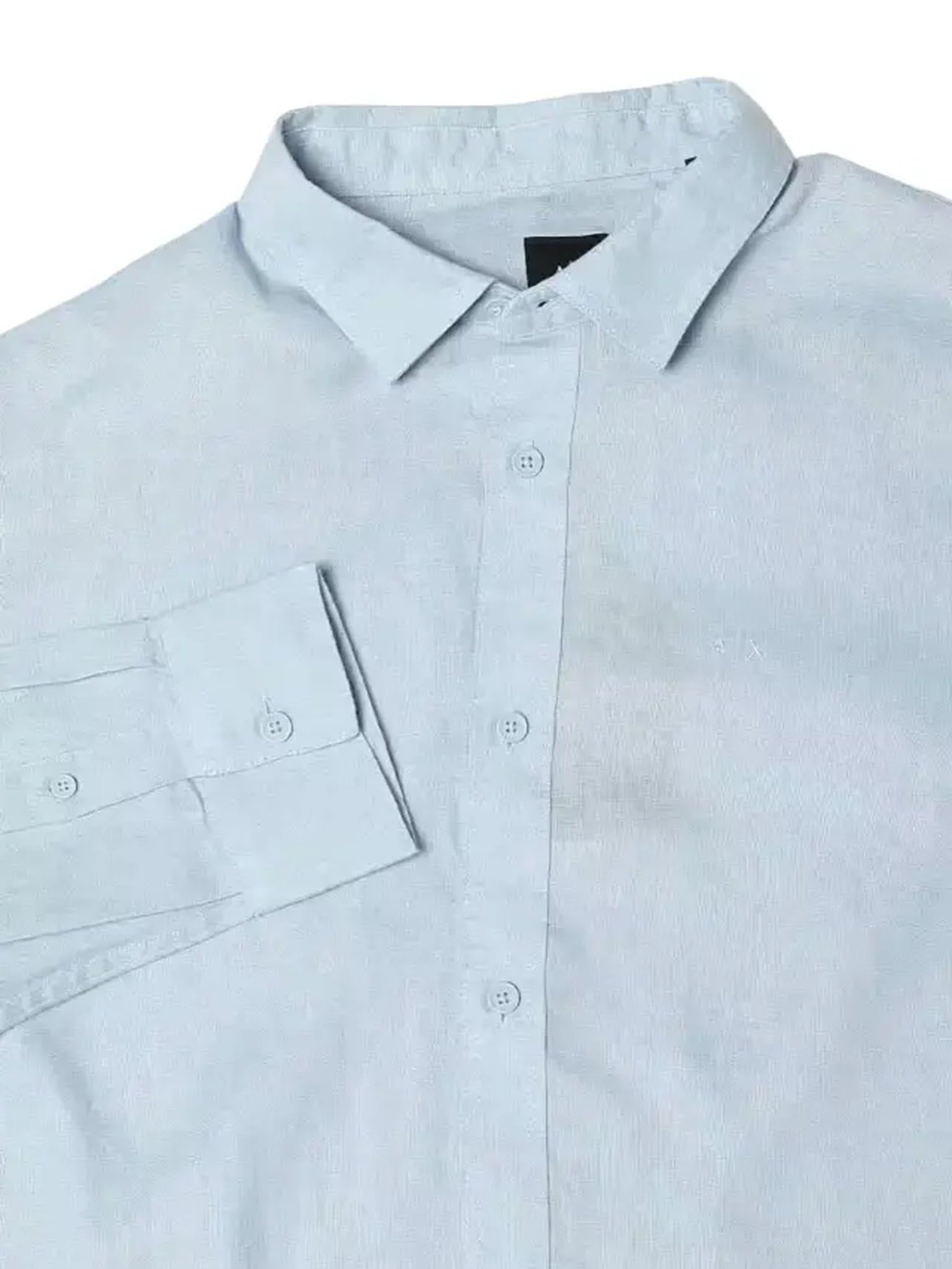 Armani Exchange A|X Camisa Hombre de lino de corte clásico XM001221AF14619 8059659692588 - XS