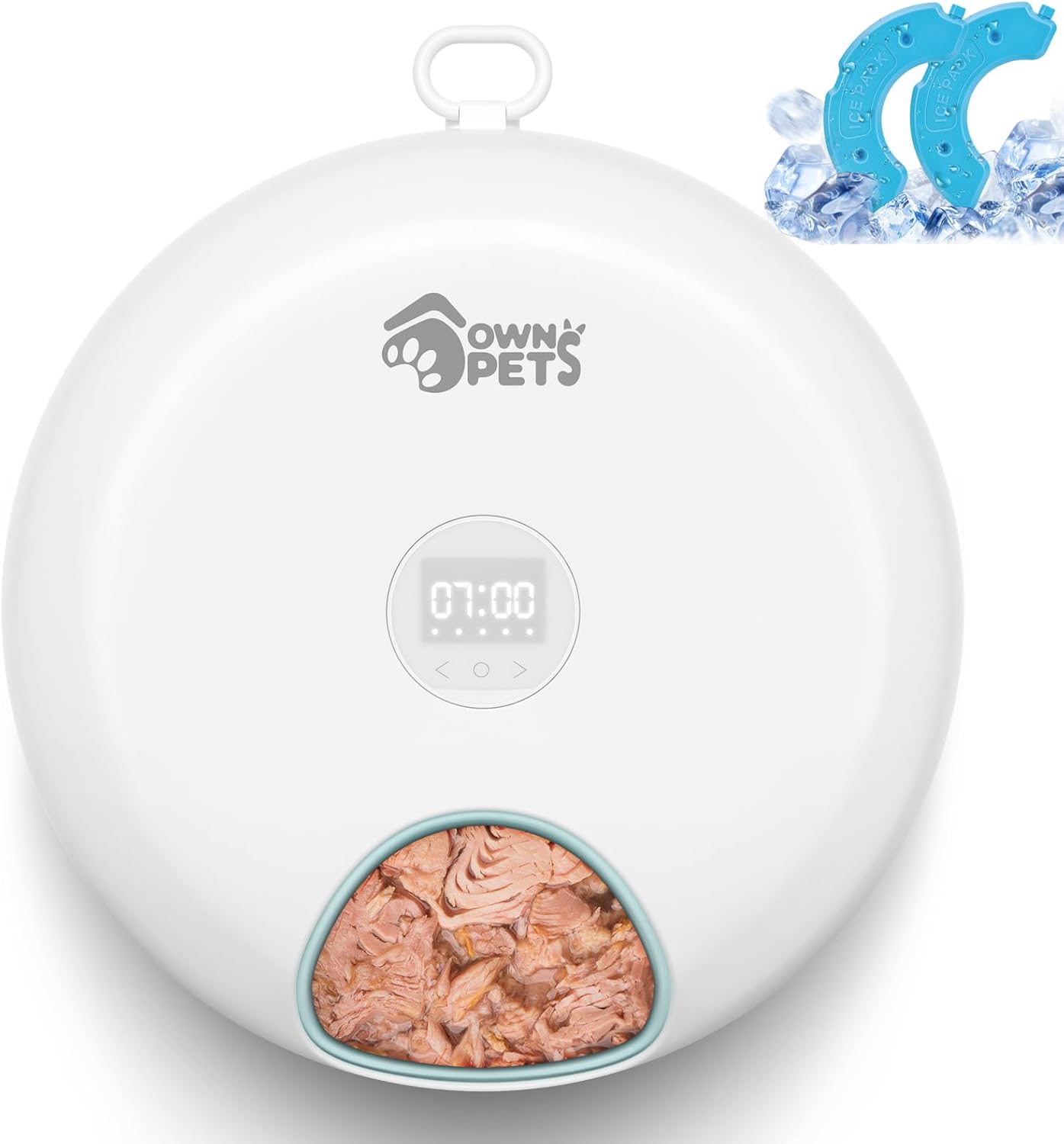 Ownpets Automatic Timer Pet Feeder, Auto Cat Food Dispenser with