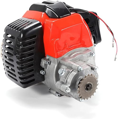 CNCEST Motor completo de 2 tiempos de 49 CC, arranque de motor de un solo cilindro refrigerado por aire, perfecto para bicicletas de bolsillo, disponible en Yaxa Peru