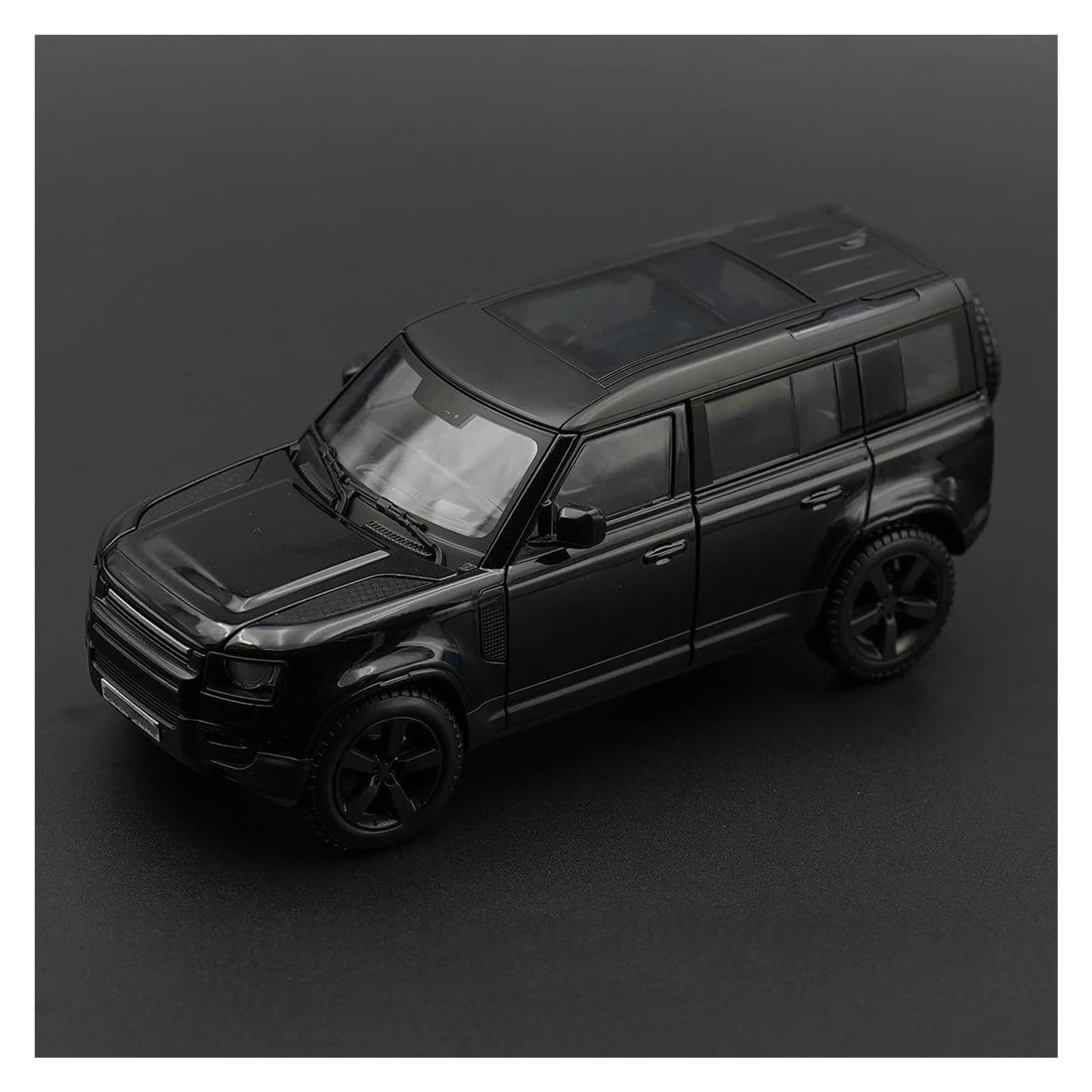 Modellino Diecast Modellismo da Collezione Auto 1:24 Per Land Rover Per Defender 110 2022 Modellino Da Collezione In Metallo Pressofuso(Nero)
