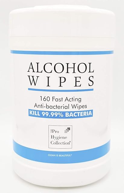 Alcohol Antibacterial Wipes (160 Fast Acting Wipes)
