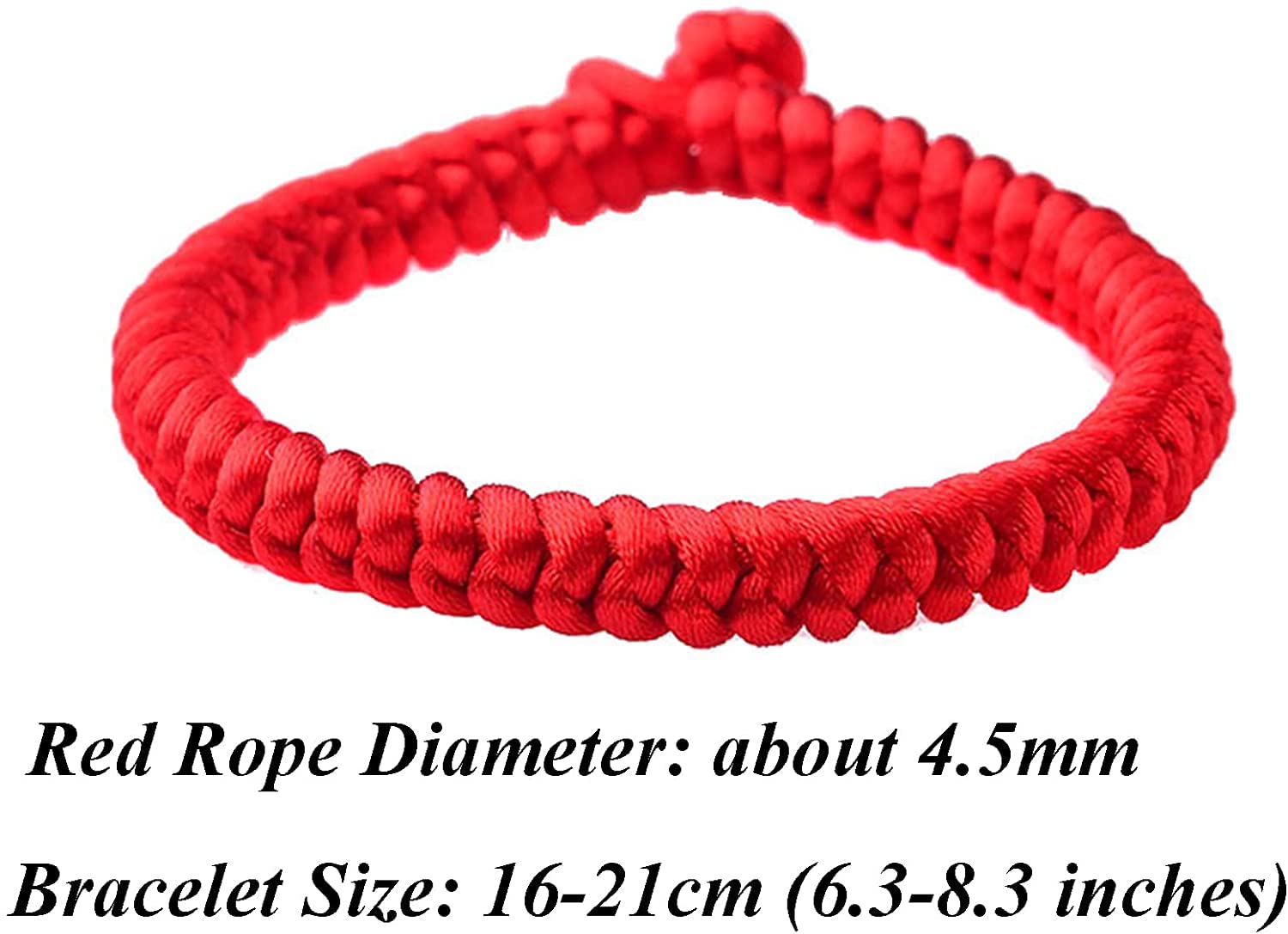 Cuerda de Mano， Pulsera de Hilo Rojo Pulsera for Mujeres Hombres Pulsera de Riqueza Pulsera roja Tejida a Mano Amuleto Cuerda de la Suerte Cordón Rojo