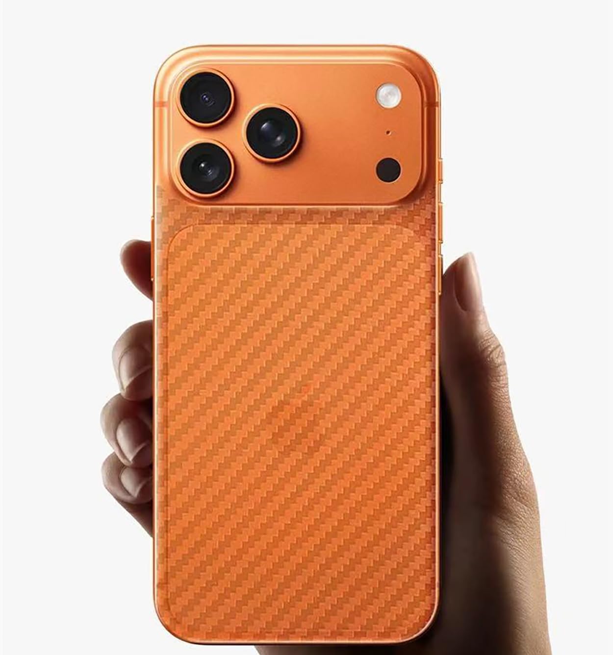 Dla iPhone 17 Pro Max tylna osłona ekranu 3D włókno węglowe ultracienka folia ochronna - 2 opakowania - przezroczysta