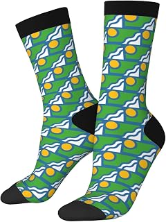 Flag Of Peoria County, Illinois Socks For Men Women Gift Wicking Sport Casual Running Socks
