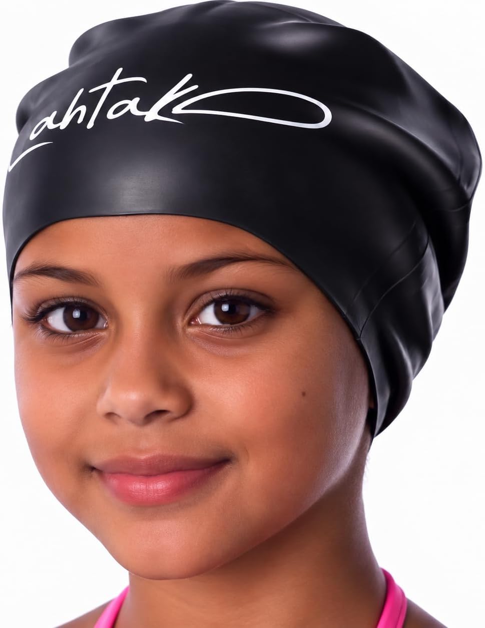 Kids Swim Cap for Long Hair โ Silicone for Braids & Dreadlocks โ Girls & Boys