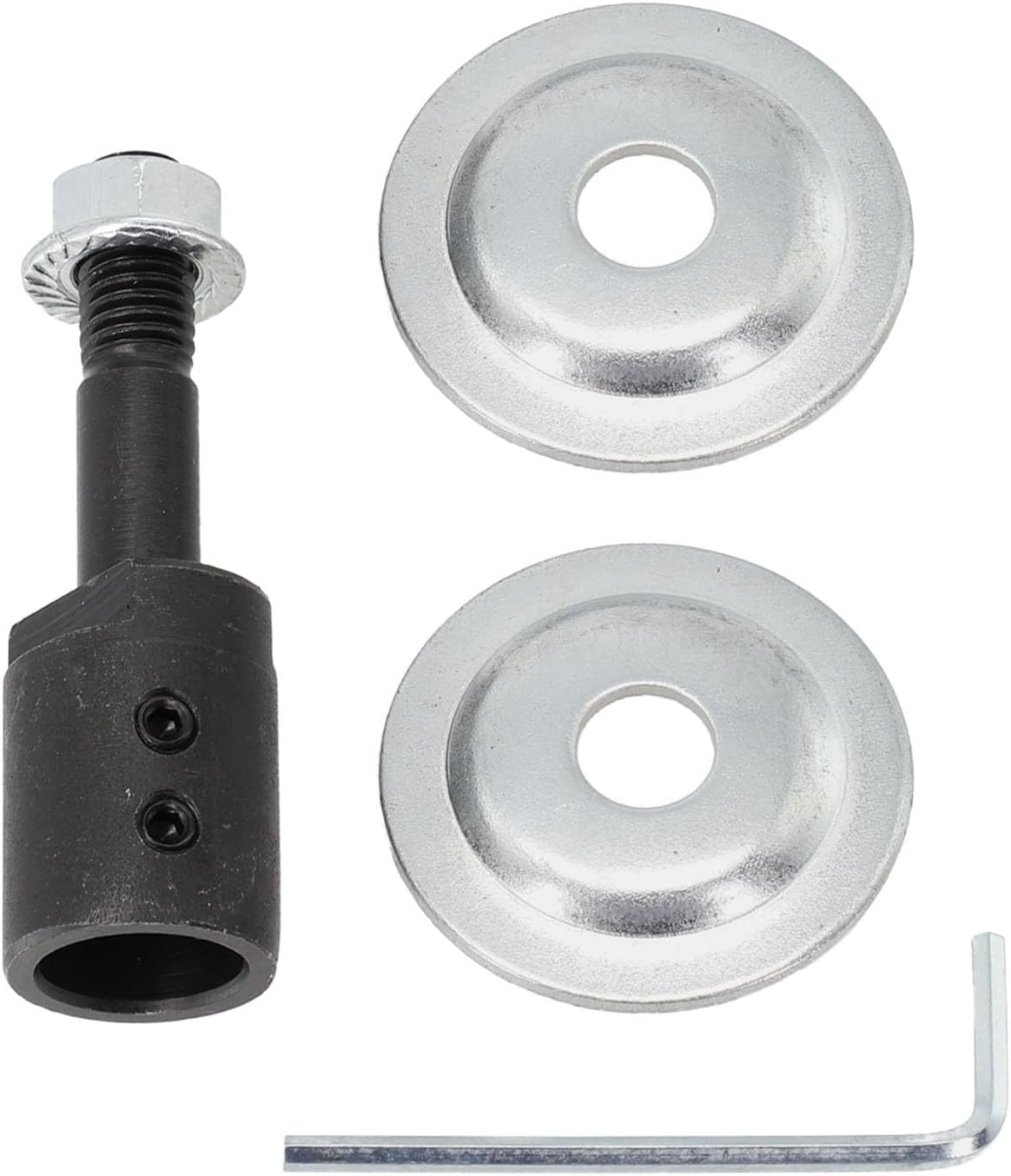 Spindle Adapter for Electric Drill to Bench Grinder Conversion, 5-16mm Shaft Motor Extension Rod for Polishing and Grinding Wheels, DIY Home Workshop Tool Accessory Kit(16MM)