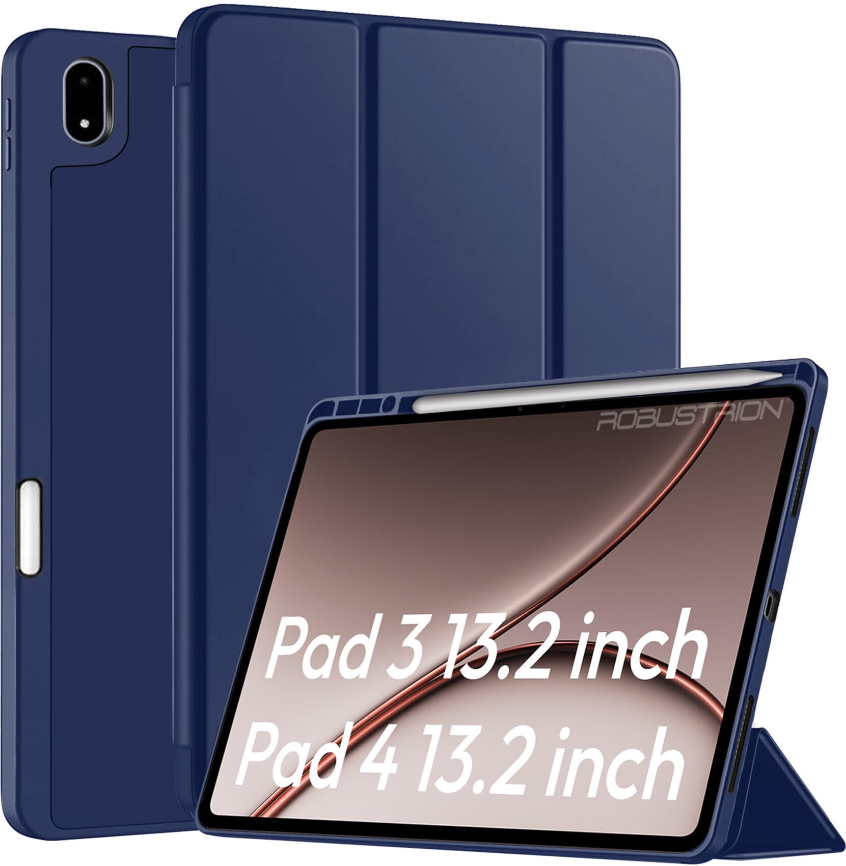 Robustrion Cover Case for OnePlus Pad 4 13.2 inch/OnePlus Pad 3 13.2" Cover with [Pencil Holder], Flip Cover Case for One Plus Pad 4/3 Cover 13.2 inch [Auto Sleep Wake Support] - Brown — Amazon image 10