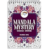 Mandala Malbuch für Erwachsene - Mandala Mystery von Colorya - Malen nach Zahlen Erwachsene Buch mit Spiralbindung, A4 Künstlerpapier Papier, kein Durchdrücken, Einseitiger Druck