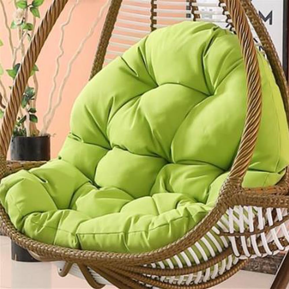 Earnmore Cojín Grueso para Silla Colgante para Silla, Banco, Hamaca de jardín, cojín de Asiento, Suave, para Interiores y Exteriores, con Respaldo