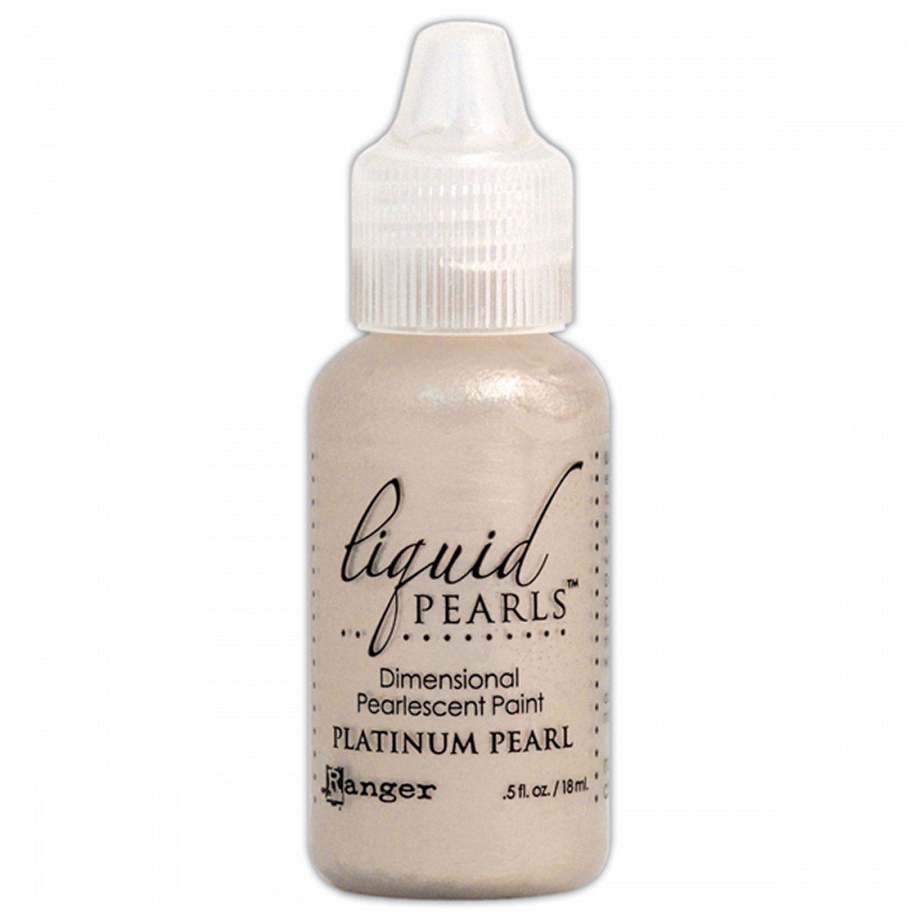 Silver Liquid Pearls Glue .5Oz Bottle-Platinum