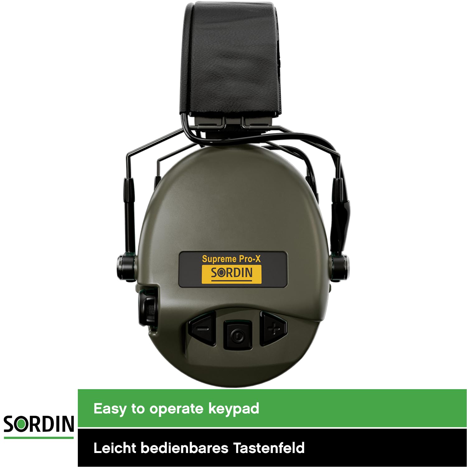 Sordin Pro-X Slim SFA Protección auditiva - 74502-04-S - Protector auditivo activo en cápsula - Anillo aislante para un mayor SNR (31 dB)