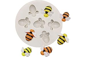 7 Cavity Bumble Bee Honeybee Silicone Mold