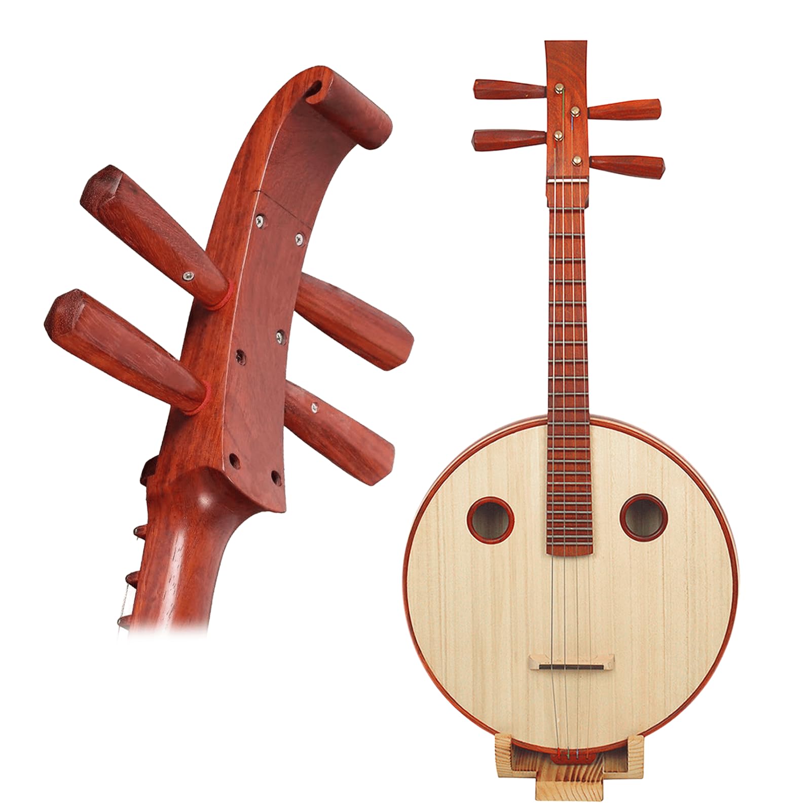 Amazon | MUYIYANG 中阮，中国民族楽器，花梨木の中阮，初心者セット