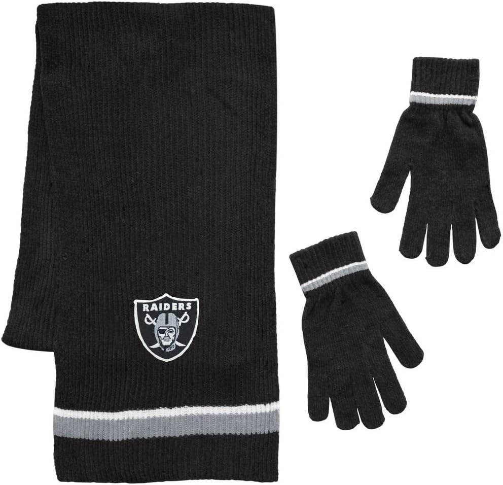 Littlearth NFL unisex-adult Scarf and Glove Set
