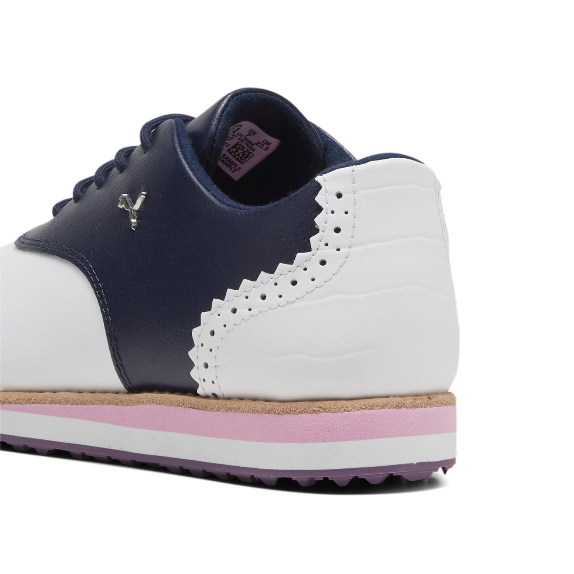 PUMA Femme Avant WMNS Golf Shoe, White-Deep Navy, 40 EU