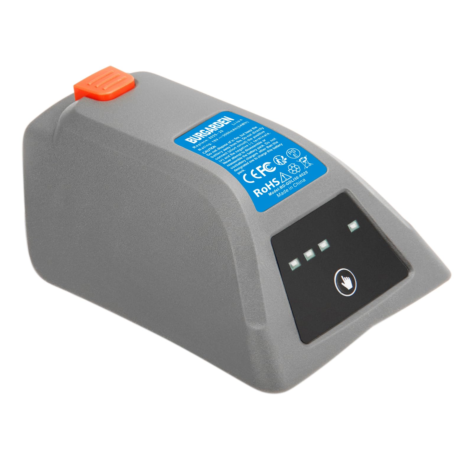 18V 3000mAh Li-Ion Ersatzakku für Gardena 008A231 Wand-Schlauchtrommel