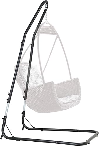 (Solo soporte) Soporte para hamaca colgante de hamaca de altura ajustable de 78.8 a 96.5 pulgadas, soporte de hamaca de acero sólido para