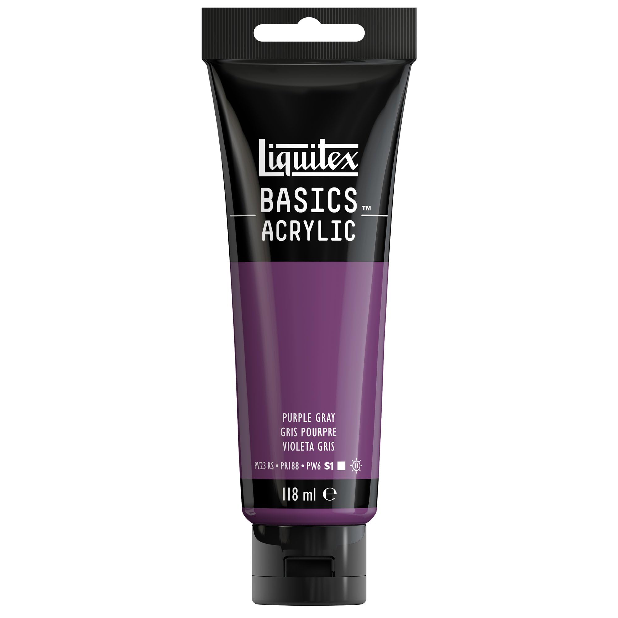 LIQUITEX Basics Acrylic Paint Purple Gray, 118 ml Tube