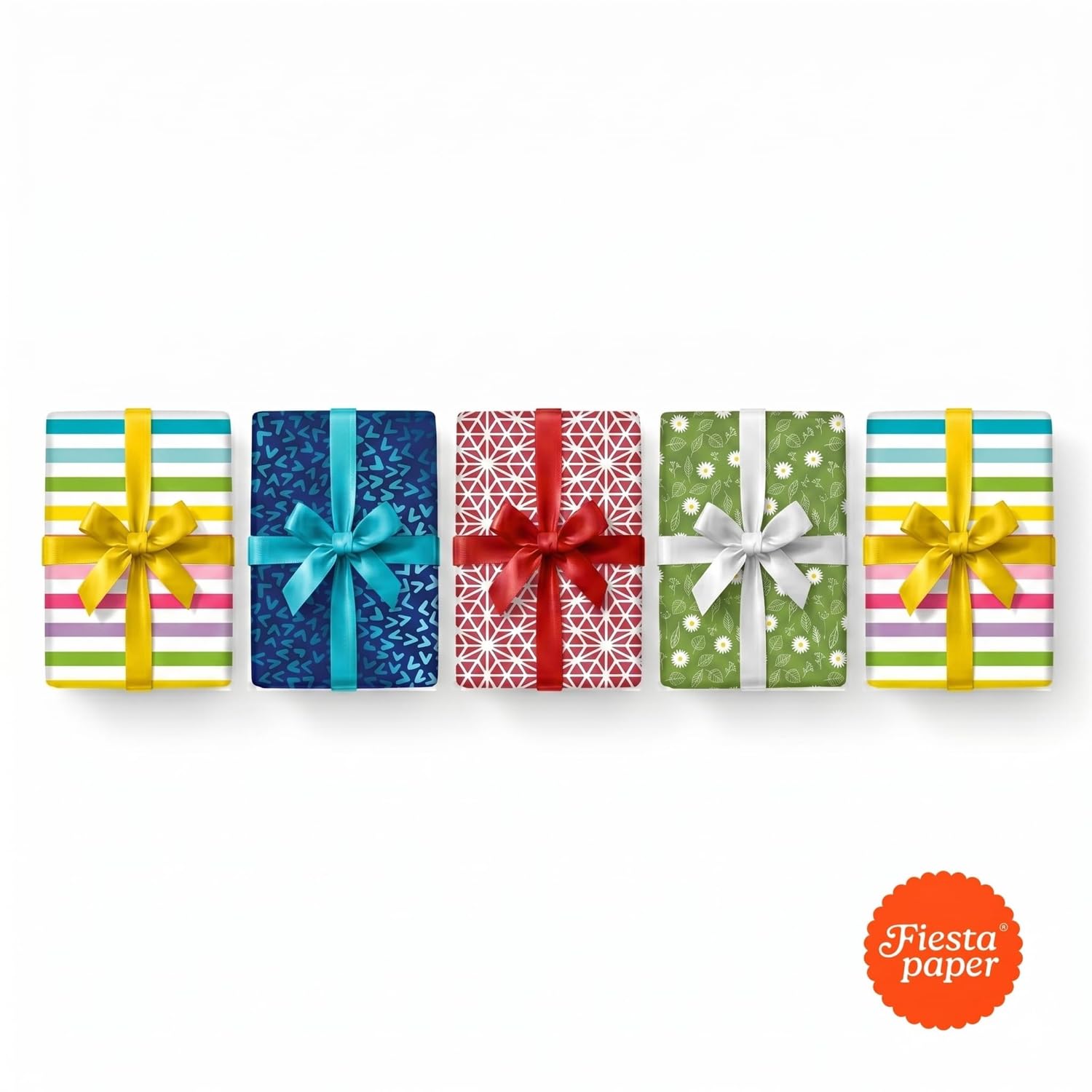 Pack 20 Rollos Papel Regalo XXL 6m x 70cm Extra Largo, Caja Expositora, Alta Resistencia, Formato Comercial, Listo para Tienda, Regalos Grandes Cumpleaños Embalaje Tiendas Comercios - FP Fiesta Paper
