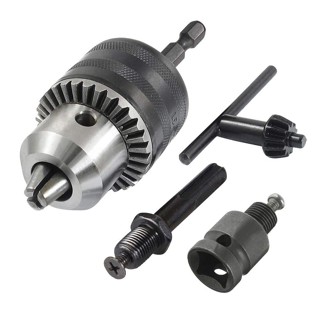 Mandrin de perceuse 13mm adaptateur SDS Plus carré 1/2 queue hexagonale 6.35mm