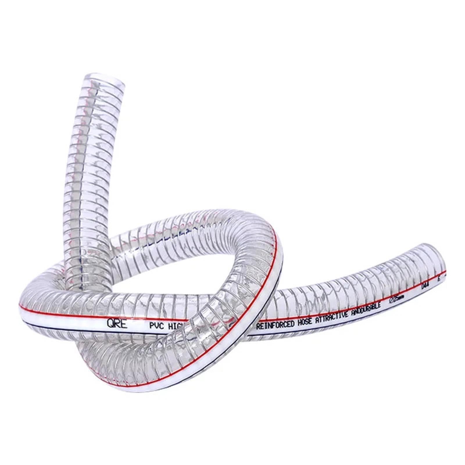 Manguera de alambre acero PVC Tubo transparente 10-25 mm