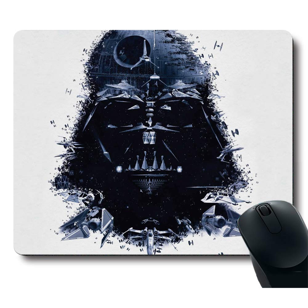 Manslator Mouse Pad, Awesome Black Knight Mouse Pads for Computer & Laptop, Non-Slip Rubber Base Cool Black Warrior Mousepad, Unique Design Custom Rectangle Gaming Mouse Mat