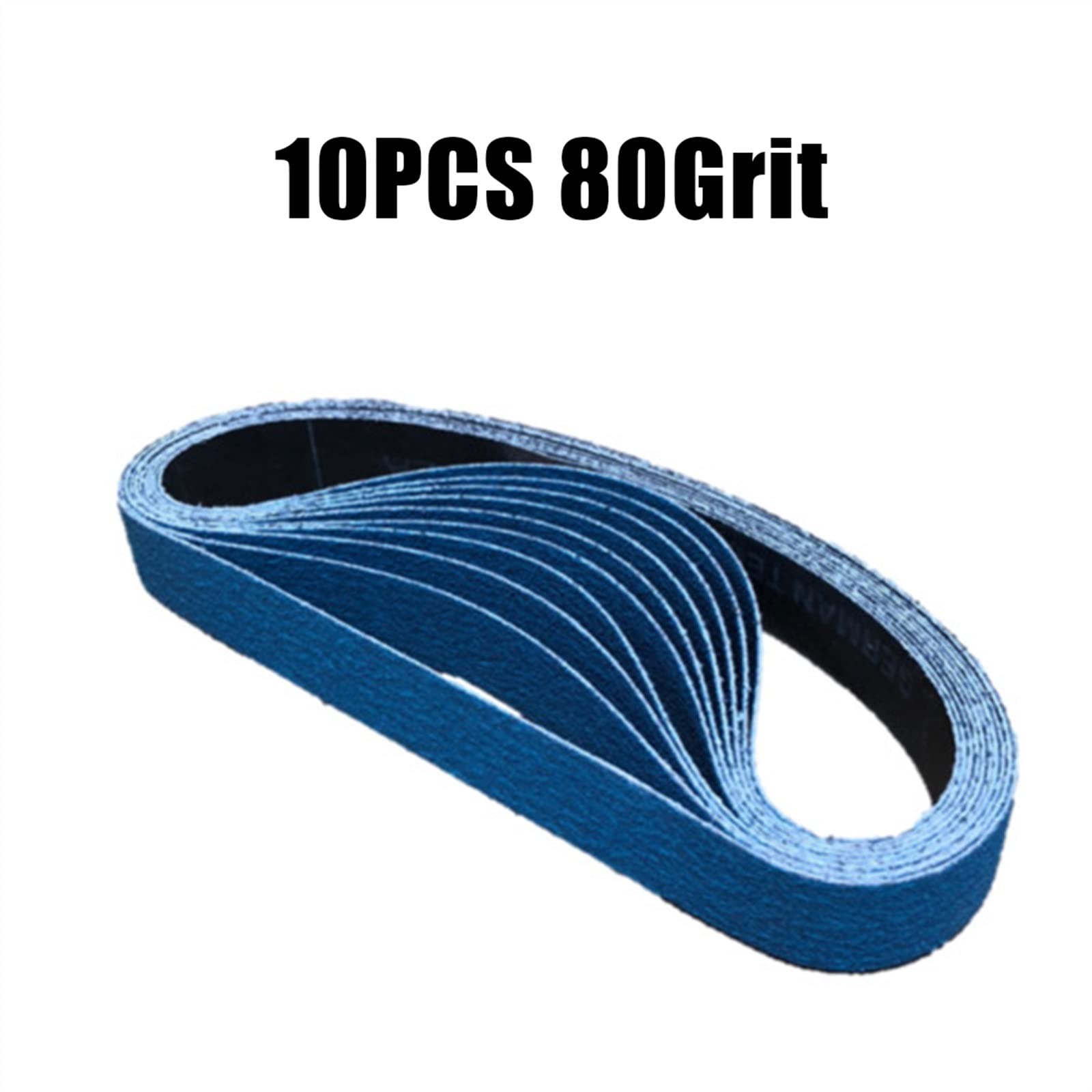 Nastri abrasivi per levigatrici a nastro, Nastri abrasivi for levigatrice in zirconio da 10 pezzi, grana 40/60/80/120, 20 mm x 520 mm, levigatrice a nastro abrasivo for legno, levigatura di metalli mo