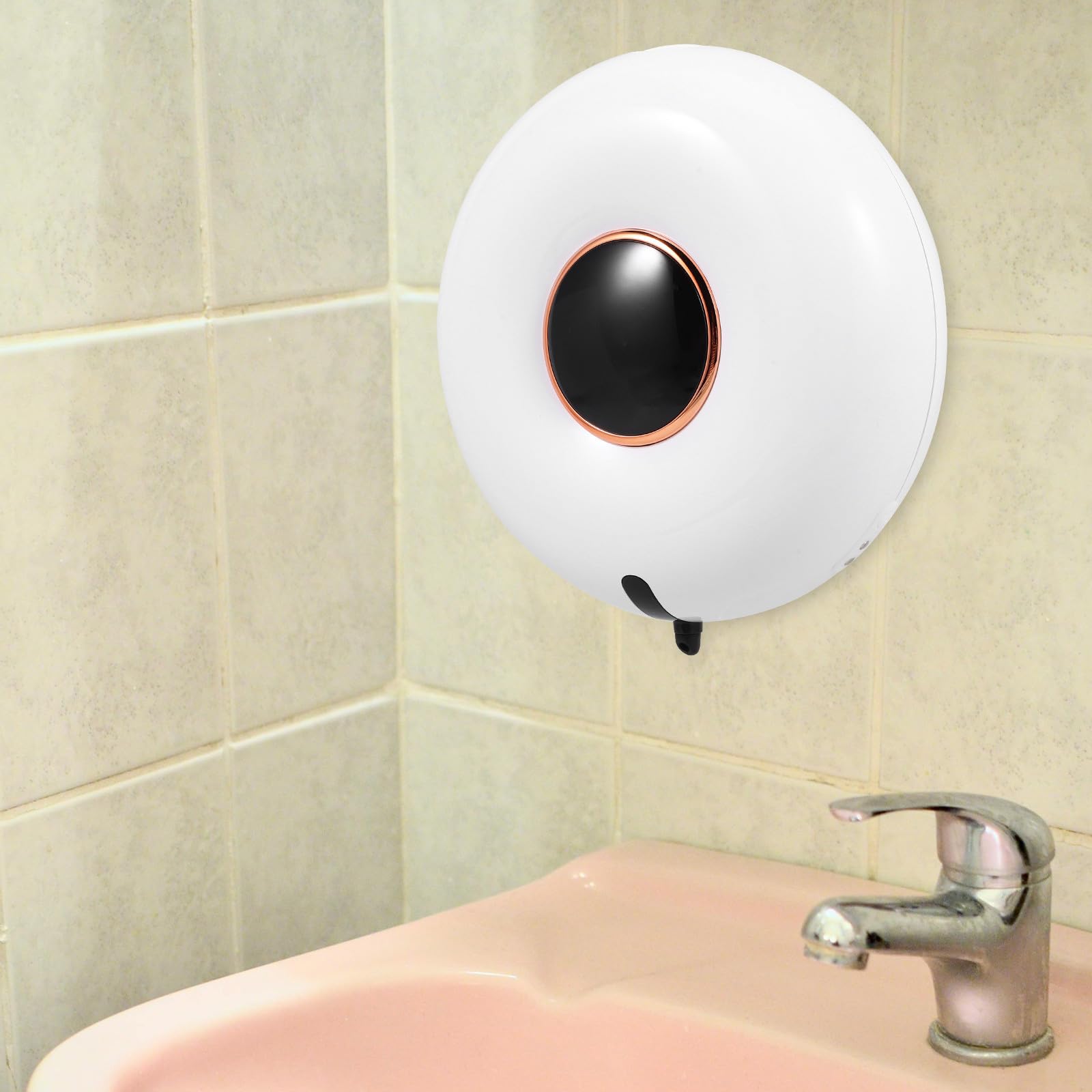 Dispensador de Jabón sin Contacto de 280ml, Eléctrico, Blanco