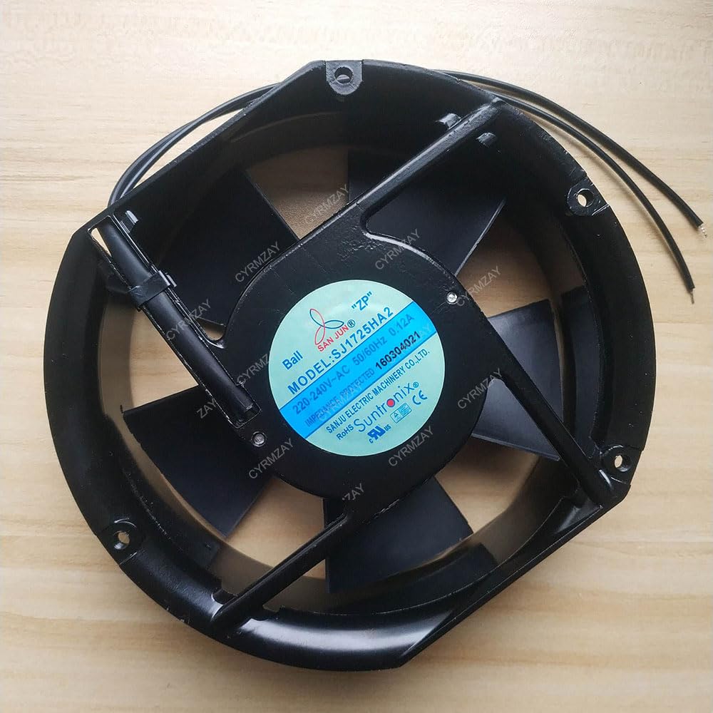 Kompatibel für SUNTRONIX SANJUN SJ1725HA2 220V 17cm 17251 0.12A 2-Draht high temperature Lüfter