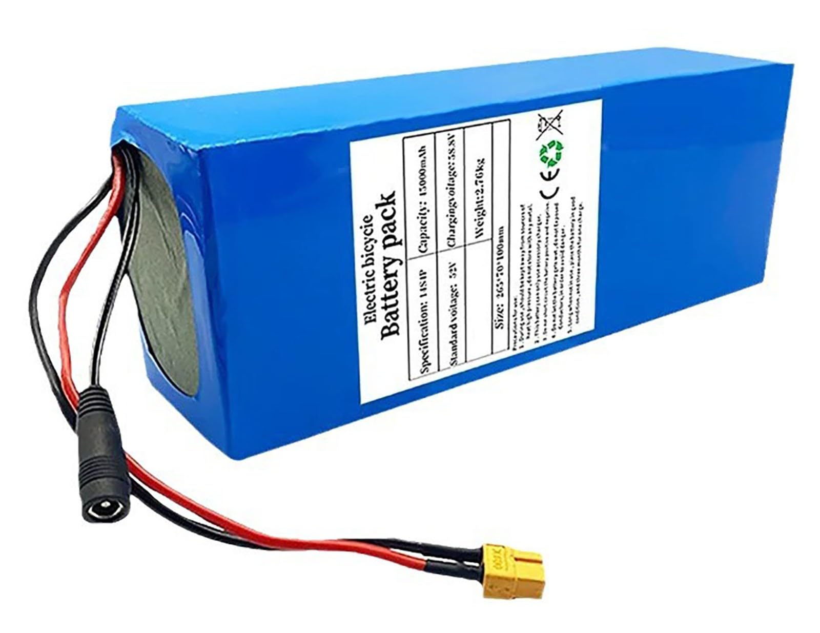 52V 45Ah E-Bike Akku Hochleistungsakku 52V 14S4P Elektrofahrradbatterie Mit Ladegerät Und BMS High Power Batterie Für 200W-2300W Motor