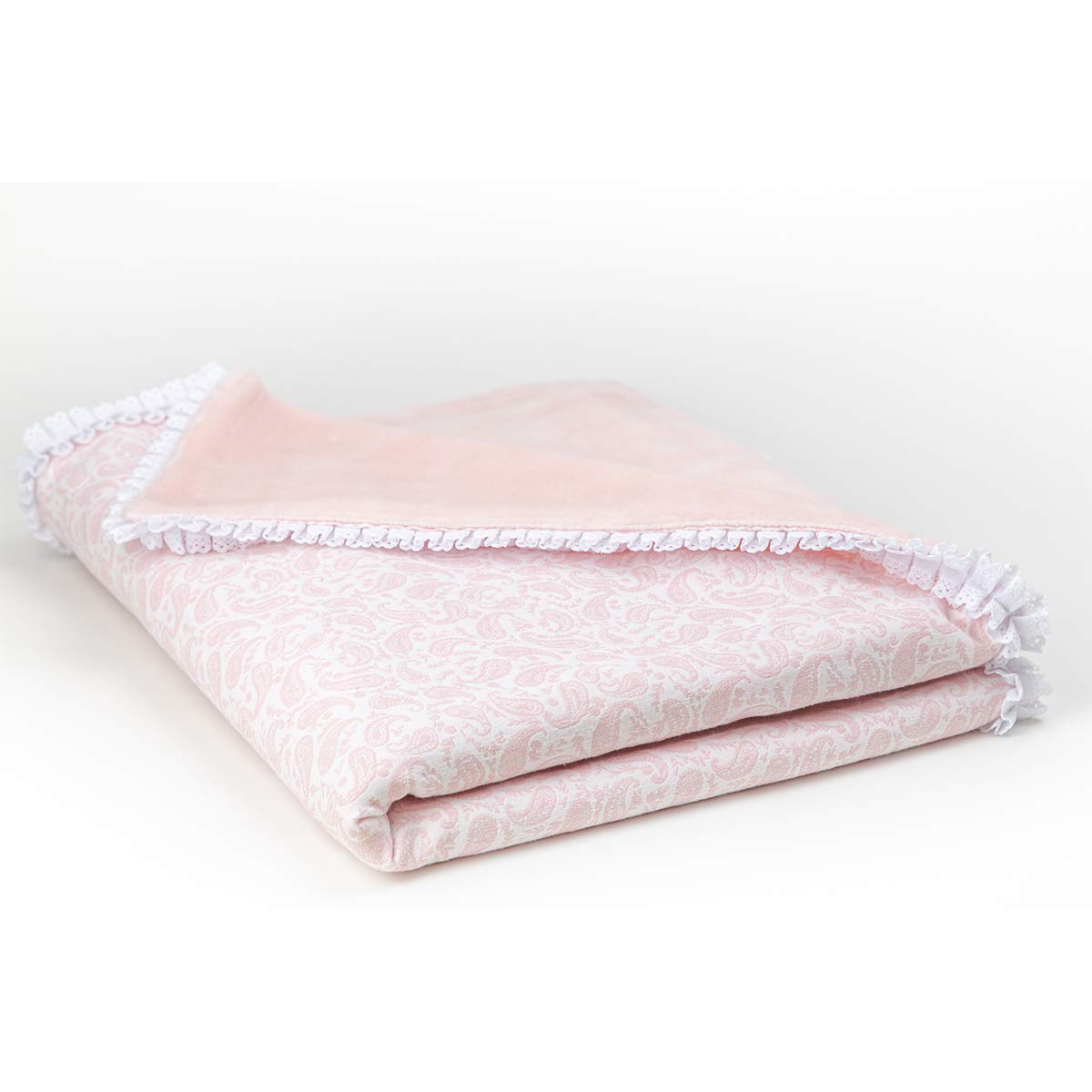 Baby - Ainara - 11914-63 | Manta Bebe | Manta Bebe Reversible | Manta Bebe Cuna | Manta Bebe Coche | Manta Bebe Color Rosa | Manta Bebe tamaño 70x90 cm